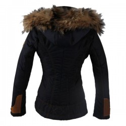 Dames Jas met Bontkraag Carlo sacchi Blauw Bella Dames Jas met Bontkraag Carlo sacchi Blauw Bella