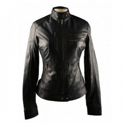 Dames Leren Jas Angela blauw Dames Leren Jas Angela blauw