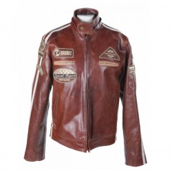 Leren Heren jas M04 Bruin 3738 Leren Heren jas M04 Bruin 3738
