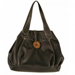 Dames knop tas zwart B06 Dames knop tas zwart B06